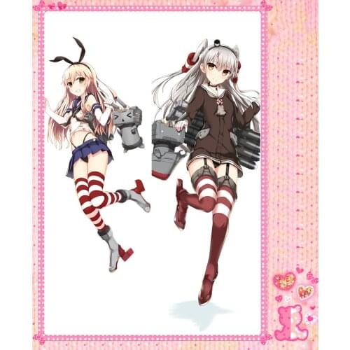 Anime Cartoon Collection Peachy Poly Microfabric Double Bolster Hugging Pillow Case Cover No.57048