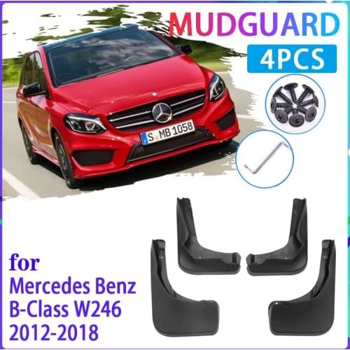 Car Mud Flaps for Mercedes Benz B Class B-Class W246 2012~2018 2013 2014 Mudguard Splash Guards Fender Mudflaps Auto Accessories