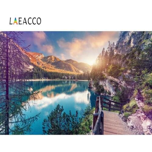 Natural Backdrop For Photography Wonderful Sunrise View Of Braies Lake Mountain Sky Landscape View Photo Background Photo Studio