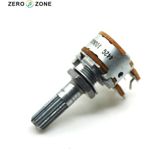 GZLOZONE Japan ALPS 16 Type Volume Potentiometer 2 X100K --Gear Shaft