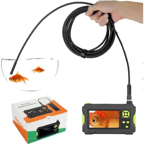 Camera Endoscope Inspection 4.3inch Dispaly Screen Waterproof balck cable Borescope 2m 5M 10M Hard Wire telescope with battery