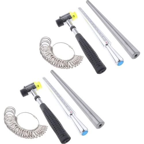 Ring Tool/ Jewelry Tool Finger Ring Mandrel Aluminium Stick 8pcs Metal Sizer