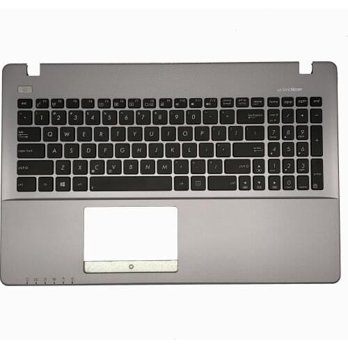 New US Keyboard For ASUS K550D X550D A550D X550DP K550DP W50J W50JK upper case palmrest cover silver color