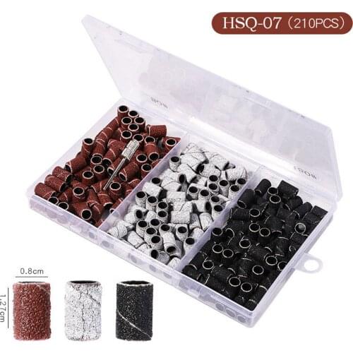 New Sanding Bands for Nail Drill Bits 80 120 180 Grit Optional Nail Manicure Accessories for Nail Beauty Salon Nail Art Tool