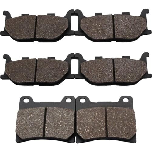 Cyleto Motorcycle Front and Rear Brake Pads for YAMAHA XVS1100 XVS 1100 V-Star VStar Custom Classic Silverado 1100 1999-2007