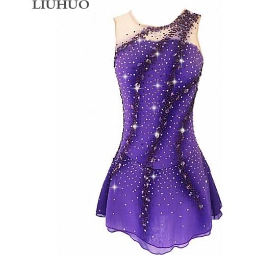 LIUHUO Figure Skating Dress Womens Girls' Ice Skating Dress Competitive performance clothing Rhythmic gymnastics Ballet Costume