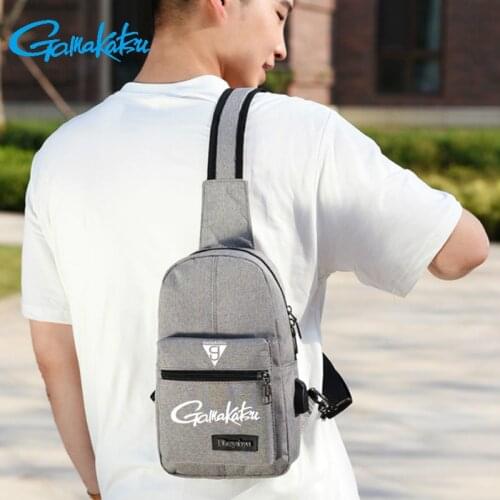 Gamakatsu Outdoor Crossbody Bag Sport Shoulder Pack Waterproof Chest Bags Running Backpack For Cycling Travelling Fishing Bag