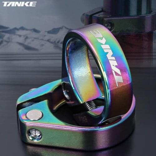 TANKE Ultralight Bicycle Seatposts Clamps 31.8mm 34.9mm Aluminum Alloy MTB Road Bike Seat Post Clamp Cycling Bike Spare Parts