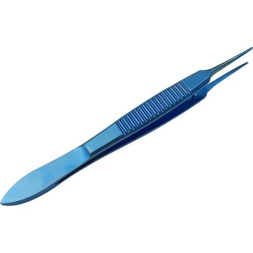 Titanium Forceps Ophthalmic Tweezer Teethed 0.6mm Dental Forceps Tweezers Ophthalmic Eye Instrument