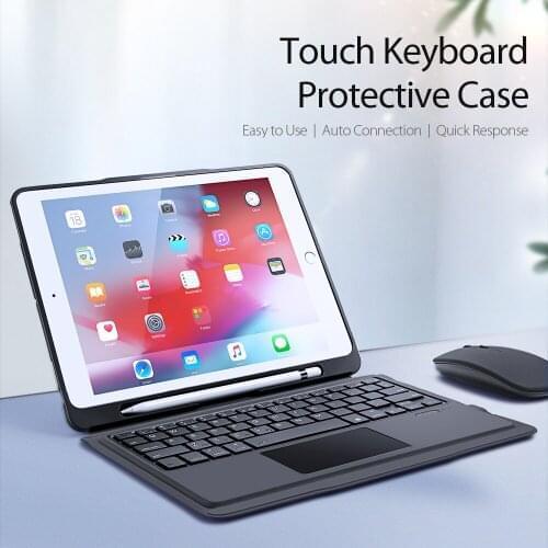 Keyboard Protective Leather Case For iPad Pro 10.5 / Air 3 / 10.2 Wirless Keyboard Case Quick Response Sturdy Folding Stand