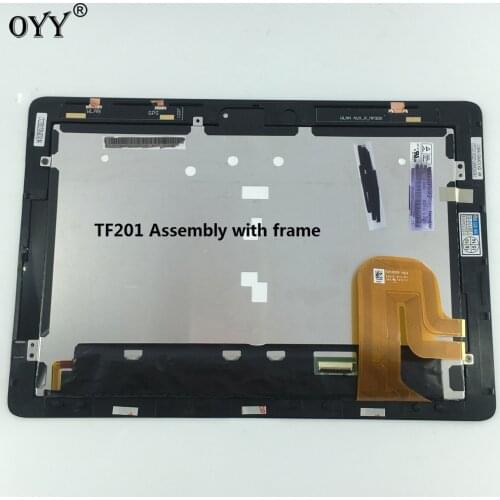 HSD101PWW2 LCD display screen TCP10C93 V0.3 touch screen Digitizer Assembly with frame For Asus Transformer Pad TF201