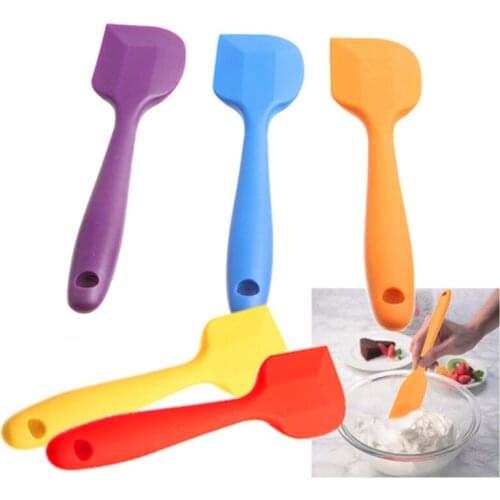 2pcs/lot Kitchen Silicone Cake Spatula Mixing Batter Scraper Brush Butter Mixer Cake Tool