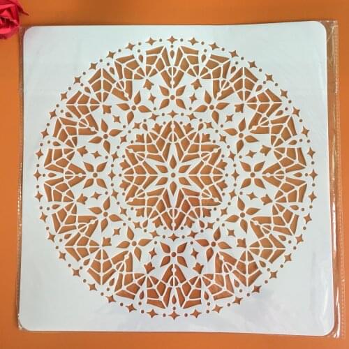 30 * 30cm Large Mandala Geometry DIY Wall Painting Layering Stencils Scrapbook Coloring Embossing Album Decorative Template