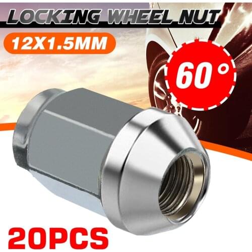 5/10/20PCS Universal Wheel Lug Lock Nut M12x1.5mm 60 Degree Tapered Locking Wheel Lug Nut Hub Bolt For Ford For Toyota