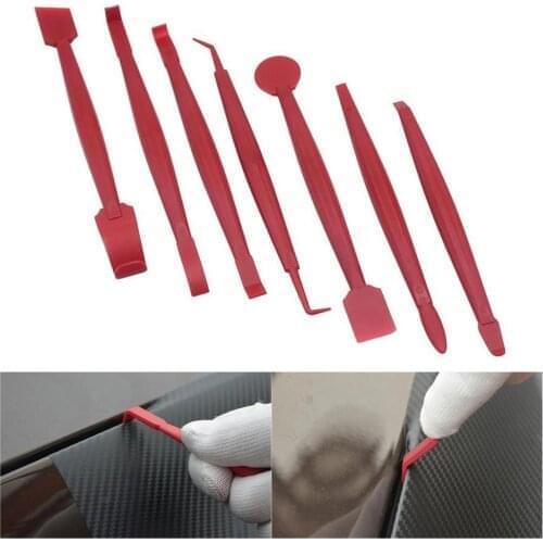 7pcs/set Car Vinyl Wrap Film Squeegee Scraper Tools Edge-closing Tool for Automobile Film Sticking Car Styling Auto Accessories