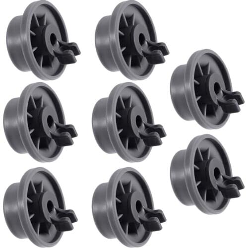 8Pcs Dishwasher Wheel Durable 165314 Dishwasher Lower Rack Wheel Replacement Fit for Whirlpool and Kenmore Dishwasher