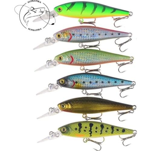 ABS Plastic Hard 6Pcs/set With Sharp Hook 10cm/10g 3D Simulation Eyes Bionic Bait Artificial Bait Bass Waterproof