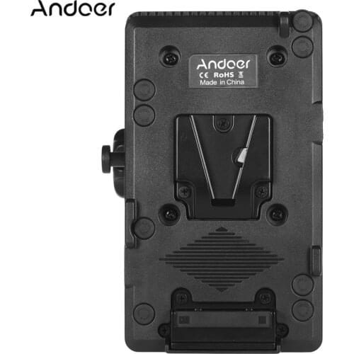 Andoer V Mount V-Lock Camera Battery Plate Adapter Power System D-tap Connector with Clamp for Sony