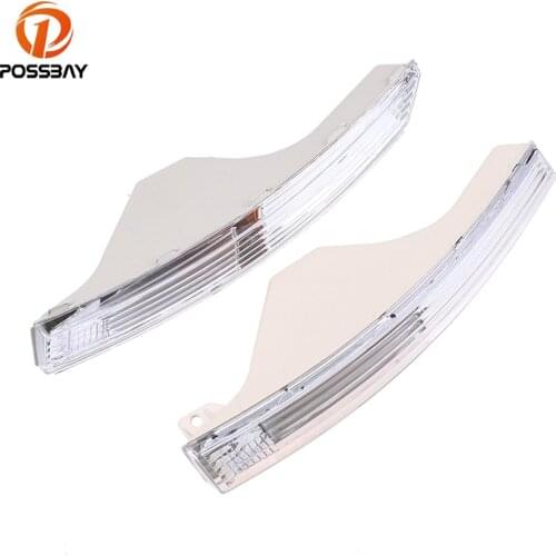 POSSBAY Car Front Bumper Turn Signal Lights Without Bulbs for VW Passat 3C B6 2005 2006 2007 2008 2009 2010 Clear Lens