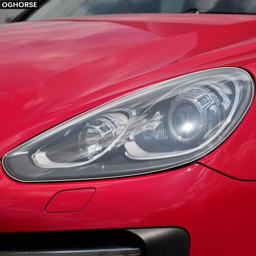 Car Headlight Taillight Transparent TPU Front Light Protective Film Sticker for Porsche Cayenne 2011-Present Accessories