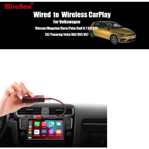 MiraBox Wireless Apple Carplay USB Dongle CarPlay USB Adapter for Volkswagen TAYRON/TACQUA/Passat/Lamando/Sharan/Teramont/Golf 7