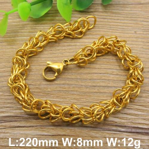 Wholesale Bracelet Stainless Steel Italy Style Vintage Bracelet &Bracelets Silver Chain Bracelet Hot sales BFHGAYAG