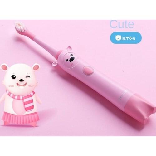 Childrens electric toothbrush full automatic ultrasonic waterproof cartoon USB rechargeable toothbrush child care tool