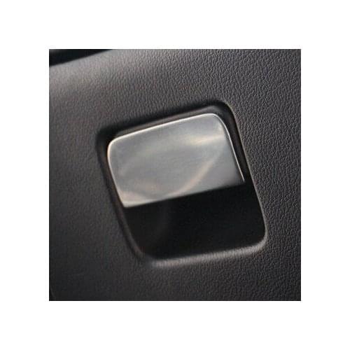 For MITSUBISHI Outlander 2013 14 Car storage box handle affixed stickers special stainless steel modified trim auto accessories