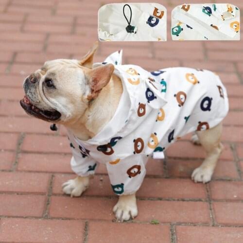 Pet Dog Raincoat Pug French Bulldog Clothes Waterproof Clothing for Dog Rain Jacket Poodle Bichon Schnauzer Welsh Corgi Raincoat