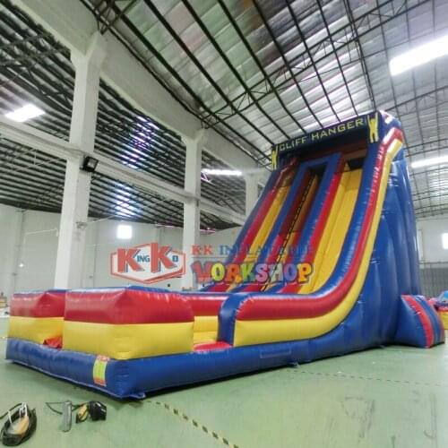 Commercial Grade Giant 30ft Cliff Hanger Inflatable Rush Slide For Adults