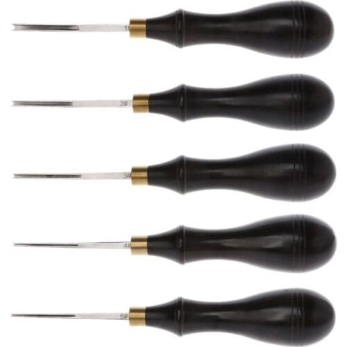 Leather Edge Creaser Steel Blade Ebony Blackwood Shallow Groove Craft Mark Tool Au06 21 Dropshipping