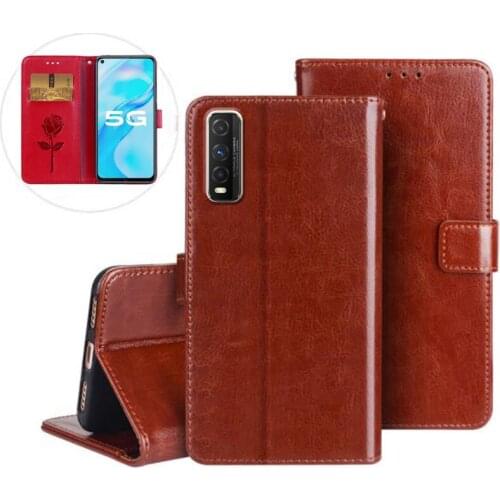 Flip Leather Cover For Vivo Y51s Y70s Case PU Phone Wallet Stand Capa For VIVO iQOO U1 Case Fashion Magnetic Protector Shell Bag