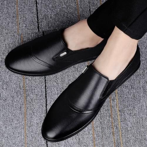 Mens Driving Shoes 2020 Men Genuine Leather Loafers Shoes Fashion Handmade Soft Breathable Moccasins Flats Driving Shoe
