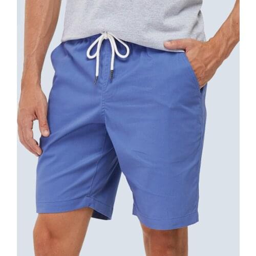 Mens Blue Summer Shorts Plus Size Cotton Casual Shorts Thin Loose Sportswear Running Training Cycling Gym Shorts Breeches Xxxl