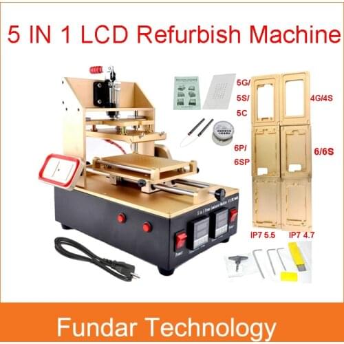 Newest 5 in 1 Machine ( Bezel Middle Frame Separator Machine+Frame Laminator+Vacuum LCD Separator+Glue Remover+Preheater )