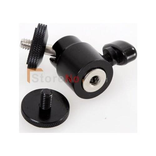 100% New Adjustable Swivel Angle Ball Standard 1/4'' Hot Shoe Mount Adapter Holder