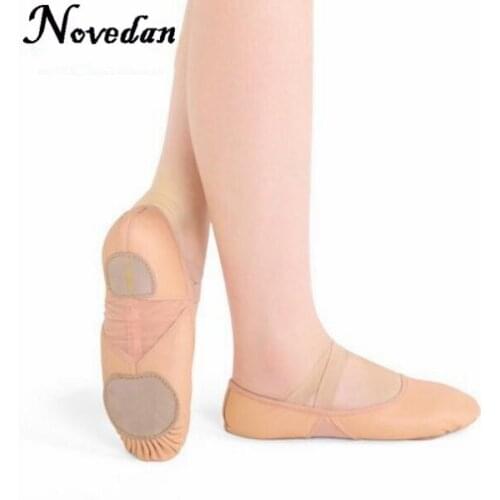 Brand New 2017 Genuine Leather Ballet Dance Shoes Professional Soft Girls/Women Straight Breathable Split Sole Dancing Shoes