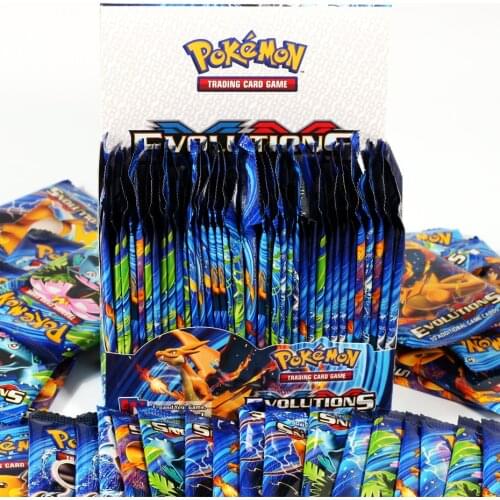 2021 NEW 324Pcs Pokemon TCG: Evolution Booster Box Trading Card Game Collection Toys