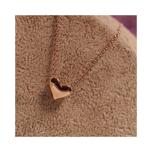 New fashion Elegant sweet cute short golden love necklace For Women girl Accessories jewelry wholesale