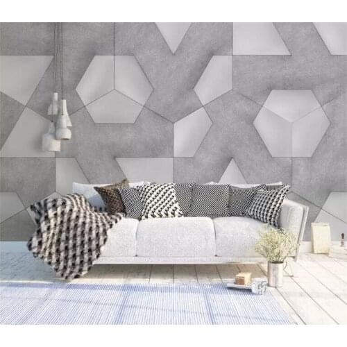 Custom photo wallpaper 3D stereo abstract geometric mural modern minimalist living room study art wallpaper Murales De Pared 3D