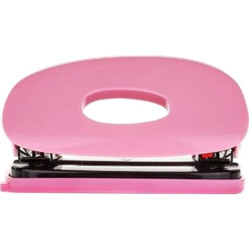 Handheld Two Hole Puncher 2 Ring Puncher 20 Sheets Capacity with Confetti Storage Box Home School Office Supplies