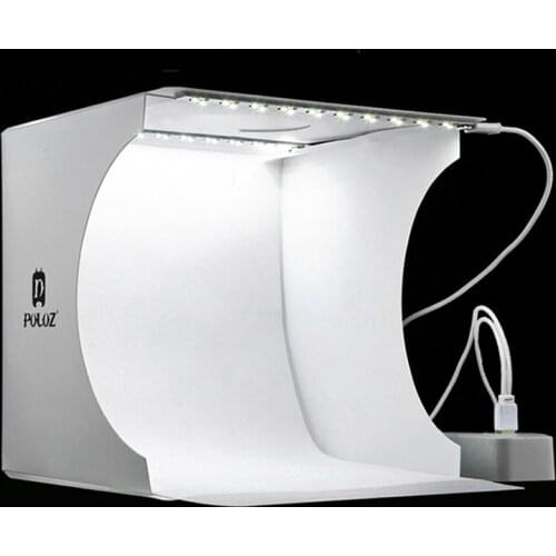 8"2LED Panels Folding Portable Photo Video Box Lighting Studio Shooting Tent Box Kit Emart Diffuse Studio Softbox lightbox