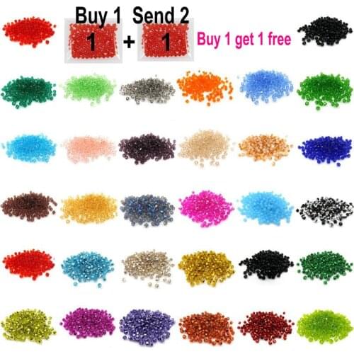 Buy 1 get 1 free #5301 4mm total 200pcs Glass Crystals Beads Bicone Faceted loose Spacer Beads DIY Jewelry Making U pick color