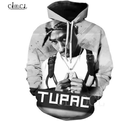 Hip Hop 2Pac Tupac Hoodie Sweatshirts For Men Women Spring Autumn Pullover 3D Print Rapper Oversized Hoodies Long Sleeve Hoodies