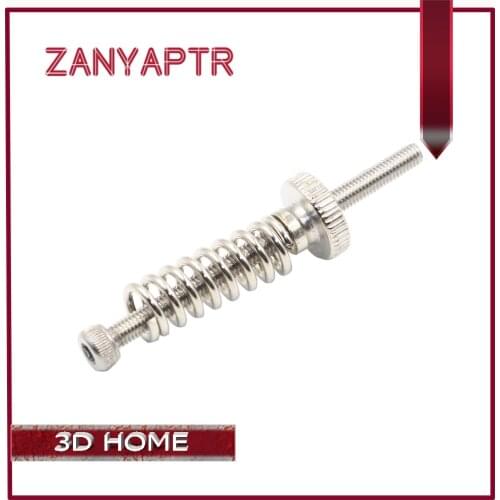 5pcs/lot M3 Thread Screws Nuts 45mm Leveling Spring Knob Part Components 3D Printers Parts Hexagon Hex Stainless Steel Accessory