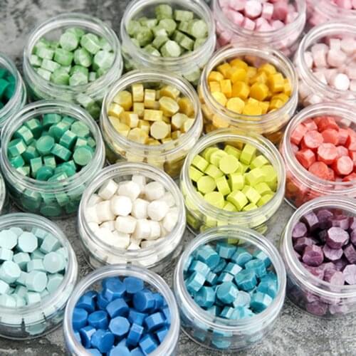 Jar Wax Seal for Sealing Beads Bottle DIY Envelope Wedding Packaging Postcard Postage Stamp Scrapbooking Stamping 200-220PCs/Can