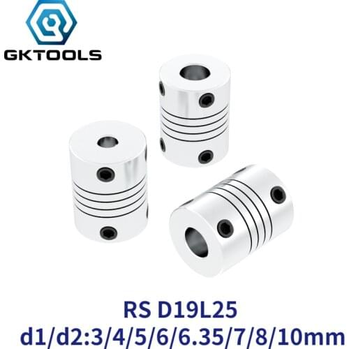 1pcs 5x8mm CNC Motor Jaw Shaft Coupler 5mm To 8mm Flexible Coupling OD 19x25mm wholesale Dropshipping 3/4/5/6/6.35/7/8/10mm