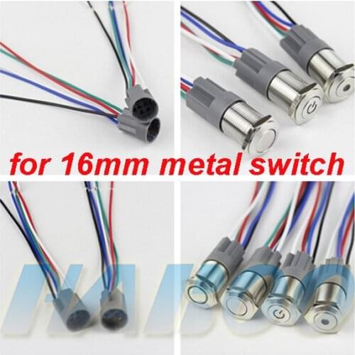 1pcs packing electric wire electrical wiring connectors for 16mm metal push button switch plastic electrical wire connectors