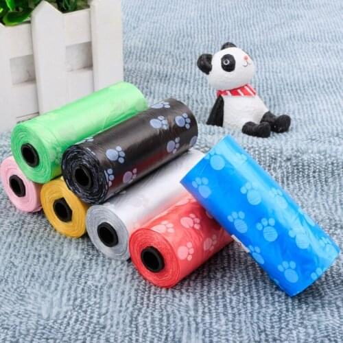 150pcs/10set Printed garbage bags can be biodegradable 15 / volume 16g can be used with garbage box pet pick up