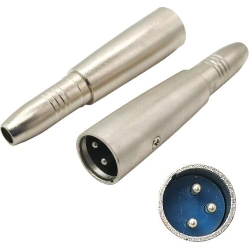 3pin XLR Male to 1/4" 6.35/6.5mm Mono Female AUX Jack Microphone Audio Stereo Adapter Cable Connector Plug Mic Speaker Converter